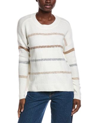 Vince Camuto Sequin Stripe Sweater