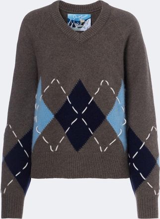 arch4 Sloane argyle cashmere sweater