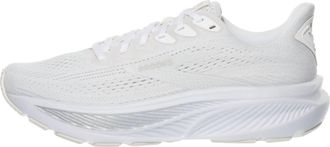 Brooks Womens Ghost 17 Sneaker In White/white/grey
