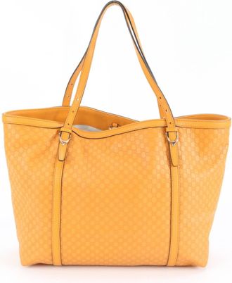 Gucci Orange Leather Shoulder Bag (Pre-Owned)