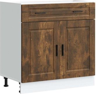 vidaXL Vidaxl - Kitchen Base Cabinet Porto Smoked Oak Engineered Wood