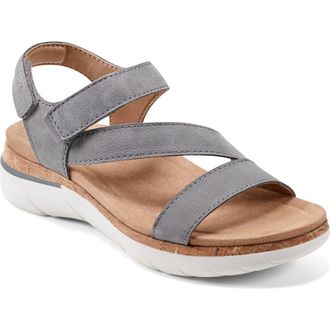 Earth Roni Ankle Strap Sandal in Grey at Nordstrom Rack, Size 6.5