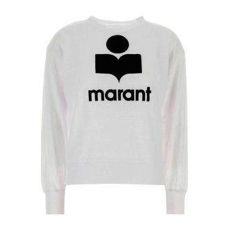 Isabel Marant Klowia T-shirt - Dames - Sweatshirts & Hoodies - Wit - Maat: XS Linnen