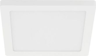 Eglo Eglo Trago 1 Light Integrated Led Square Ceiling /Wall Light With White Finish & White Acrylic Shade