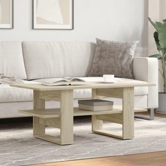vidaXL Vidaxl - Mesa De Centro Madera De Ingenier&iacute;a Roble Sonoma 102x55x42 Cm