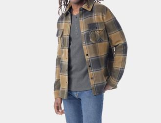 Smartwool Anchor Line Shirt Jacket In Winter Moss Plaid