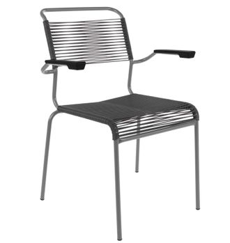 Schubiger M&ouml;bel Spaghetti-Stuhl S&auml;ntis mit Armlehnen