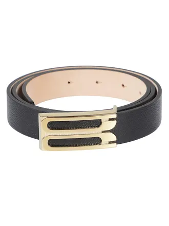 Victoria Beckham Dorian Frame Belt Narrow Textured Belt