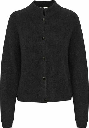 Gestuz Korte Alphagz Cardigan - Dames - Vesten - Zwart - XL - Wol - Truien & Vesten