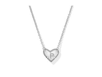 Kendra Scott Heart Letter I Short Pendant Womens Necklace Womens Necklace P, Brass/Gold-Plated/Pearl