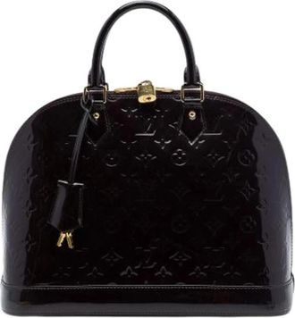 Louis Vuitton Pre-owned Alma PM - Dames - Vintage Handtas - Paars - ONE Size - Leer - Vintage
