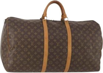 Louis Vuitton Pre-owned Weekend Bags, female, Brown, Size: ONE SIZE Pre-owned Keepall 60 Boston Bag