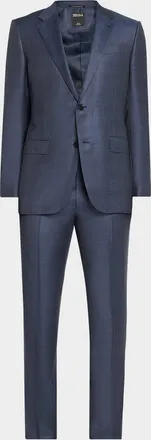 Ermenegildo Zegna Men & apos;s Ticweave Wool Single-Breasted Sport Coat