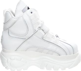 Buffalo Classic Platform Sneaker - Dames - Sneakers - Wit - 40 EU - Leer - Schoenen