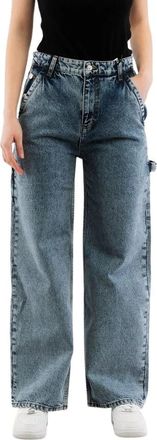Moschino Loose-fit Jeans - Dames - Loose Fit Jeans - Blauw - W26 - Katoen - Jeans