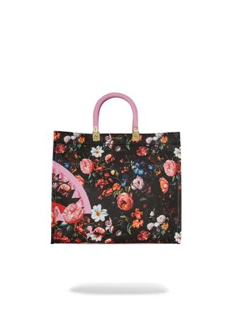 Sprayground Womens Jardin De Flores Tortuga Tote Bag - Pink - One Size
