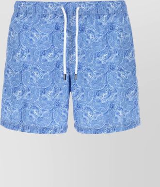 Fedeli all-over print swim shorts with back pocket