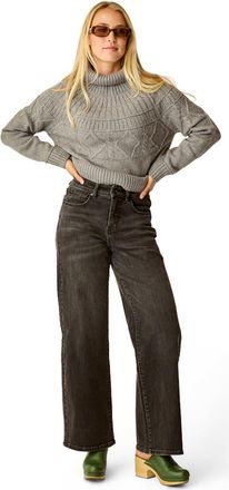 Carve Designs Audrey Wide Leg in Washed Black at Nordstrom, Size 12 31