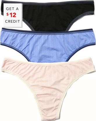 Hanky Panky Set of 3 Natural Thong