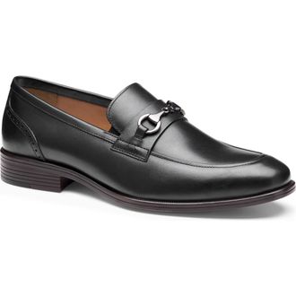 Johnston & Murphy Reeve Bit Loafer in Black Full Grain at Nordstrom, Size 11.5