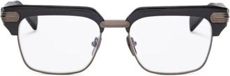 Balmain Hymn Vierkante bril - Dames - Brillen - Zwart - 55 MM - Accessoires