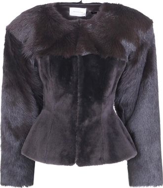 Magda Butrym Aw 26 Leather 03 Jacket - Jackets - Mujer - Marr&oacute;n - S