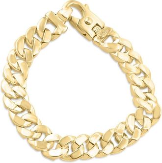 Pompeii3 Mens Cuban Link 14k Gold (90gram) or Platinum (144gram) 14mm Bracelet 9