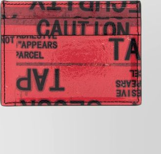 Balenciaga calf leather tape type card holder