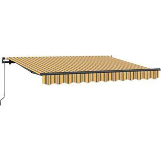 vidaXL Toldo Retr&aacute;ctil Multicolor 350 X 200 Cm Poli&eacute;ster, Aluminio Vidaxl