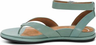 Aetrex Womens Kendall Arch Support Thong Sandal In Sage