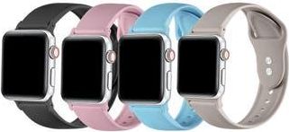 Posh Tech 4-Pack Silicone Watchbands in Blue Multi at Nordstrom Rack