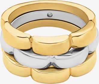 Michael Kors Two-Tone 3-Link Ring