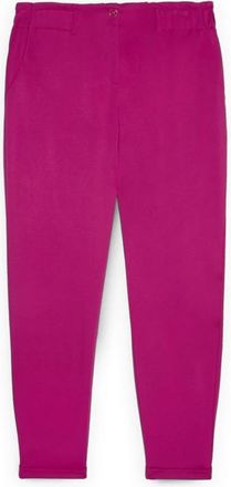 Fiorella Rubino Balloon Pants in Milano Stitch - Dames - Straight fit broeken - Roze - S - Polyester - Broeken