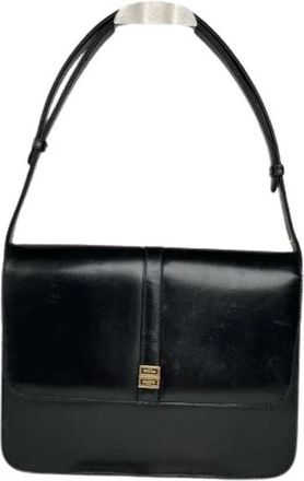 Givenchy Pre-owned Shoulder Bag - Dames - Vintage Schoudertas - Zwart - ONE Size - Leer - Vintage