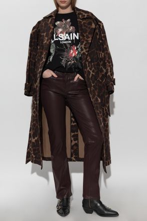 AllSaints Sweatshirt With Ania Print, Womens, Black