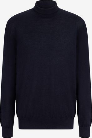 Dolce & Gabbana Feiner Kaschmir- und Seidenpullover mit Rollkragen