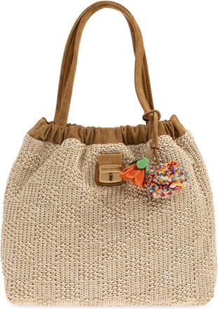 Marc Jacobs Tote Bags, female, Beige, Size: ONE SIZE The Summer Woven Cristina Tote