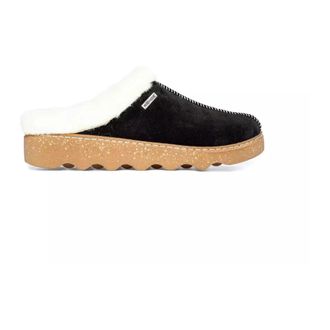 Rohde Zwarte Su&egrave;de Pantoffels met Warme Voering - Dames - Pantoffels - Zwart - 37 EU - Su&egrave;de - Schoenen