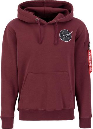 Alpha Industries Alpha Industries Mens Dark Side Hoodie - Burgundy - Size Small