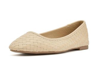 Journee Collection Savannah Womens Flat Shoes Beige : 6.5 M, Synthetic