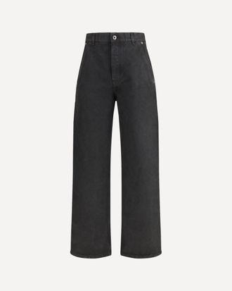 Loewe Baggy Jeans with a decorative single belt detail Male 48
