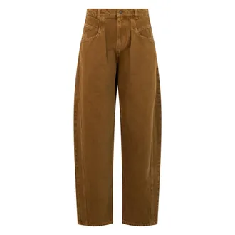 Isabel Marant Lisha Wide-leg Jeans - female - Isabel Marant - Loose Fit Jeans - Brown - 2XS - Jeans
