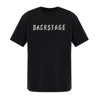 44 Label Group T-Shirts, male, Black, Size: 2XL Logo T-Shirt