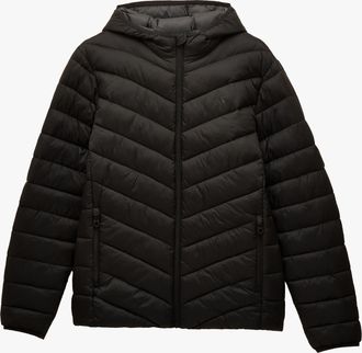 Joules Garrett Mens Showerproof Padded Jacket Black Nylon - Size Medium