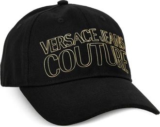 Versace Jeans Couture logo-embroidered baseball cap - women - Cotton - One Size - Black