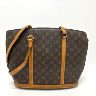 Louis Vuitton Brown Monogram Canvas Shoulder Bag Tote Bag (Pre-Owned)