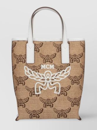MCM shopper with adjustable strap and top handles