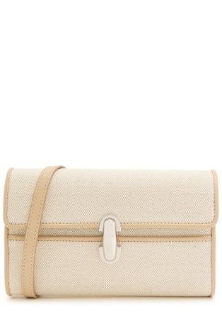Savette Symmetry Canvas and Leather Mini bag - Off White - One Size