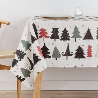 Muare Home Mantel navidad xl antimanchas multicolor algod&oacute;n - 180x250 cm