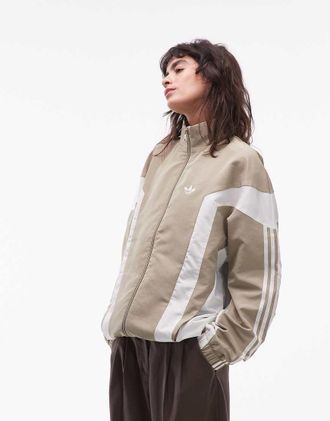 adidas Originals Basketball - Giacca a vento marrone cargo